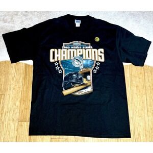 Vintage 2003 Florida‎ Marlins World Series Champions T Shirt Lee Sport Men L New